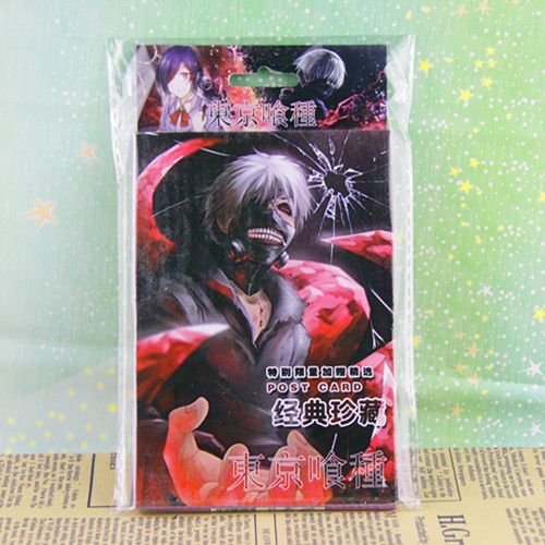 紙品類 動漫東京食尸鬼32頁經(jīng)典珍藏版貼紙 加送明信片一張