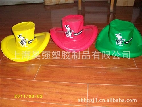 充氣帽子 充氣帽子，牛仔帽，廣告促銷禮品，充氣產(chǎn)品