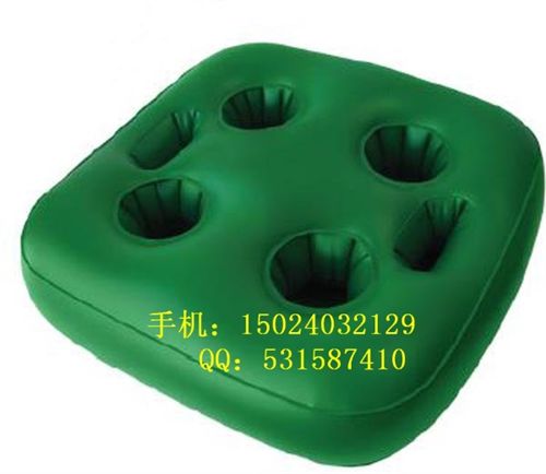 充氣啤酒托盤、杯座類 【生產(chǎn)廠家】PVC充氣單孔圓形杯座 PVC充氣杯墊托盤原始圖片2
