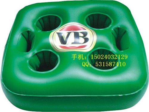 充氣啤酒托盤、杯座類 生產(chǎn)廠家供應(yīng)：充氣杯座 充氣四孔杯座 多孔杯座 充氣托盤原始圖片2