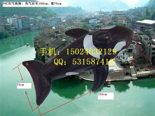 充氣動(dòng)物類 充氣鱷魚 PVC充氣魚 充氣仿真魚 充氣海豚 充氣小動(dòng)物原始圖片2