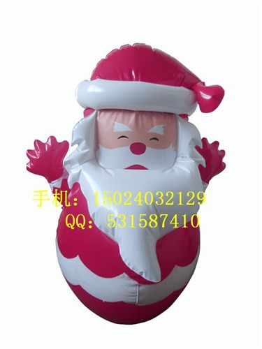 充氣節(jié)日用品類 PVC充氣不倒翁圣誕老人、充氣圣誕節(jié)禮品  【可按客人要求定做】原始圖片3