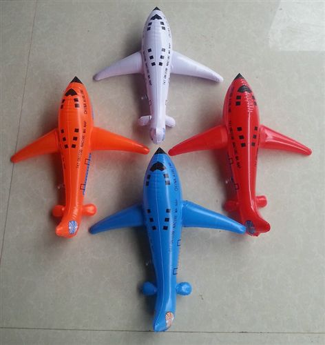 PVC充氣廣告模型 小號充氣飛機(jī)模型 仿真飛機(jī) 玩具飛機(jī) 裝飾飛機(jī) 長36CM原始圖片2