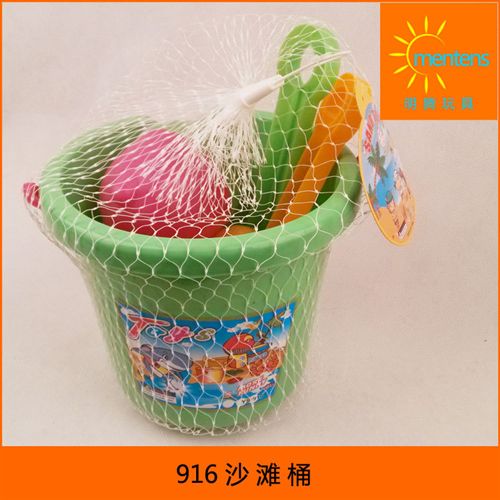 塑料玩具 夏季熱銷產品 塑料沙灘桶寶寶沙池套裝兒童沙灘玩具可混批發(fā)原始圖片3