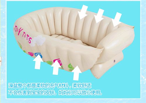 水上用品 夏季熱銷產品吉龍加厚環保嬰兒充氣洗澡盆兒童戲水浴盆可混批發原始圖片3