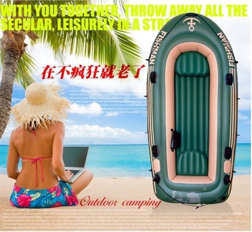 水上用品 夏季熱銷 吉龍充氣船橡皮艇 三人釣魚氣墊船水上游樂設備批發原始圖片2