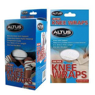 運動護膝 ALTUS/愛特斯護膝健身深蹲護膝舉重訓練紅色條紋彈性護膝原始圖片2