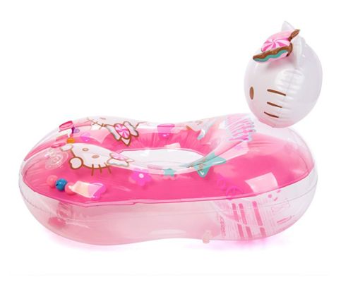 游泳圈 Hellokitty凱蒂貓新生寶寶兒童游泳救生圈幼兒腋下圈嬰兒游泳圈原始圖片3
