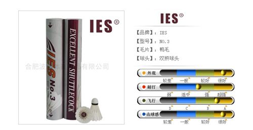 羽毛球 廠銷IES 2號藍波爾502 羽毛球  超耐打羽毛球 飛行穩定