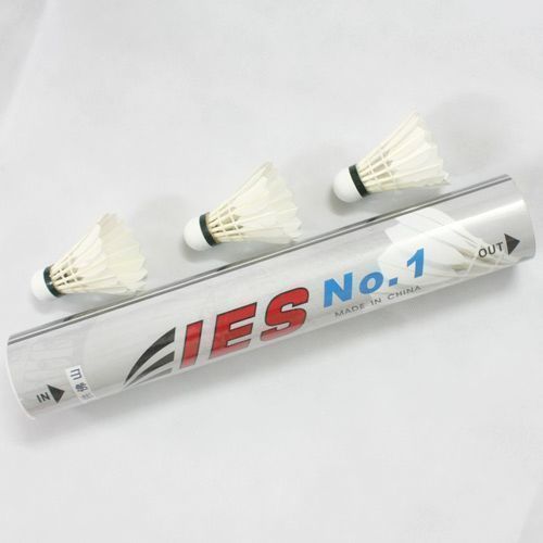 羽毛球 廠銷IES羽毛球 1號 鴨毛 耐打球 專業(yè)比賽 訓(xùn)練球 12只