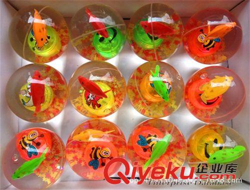 水晶球5.5 直銷批發閃光彈力水晶球 發光彈力球 地攤熱賣（直徑5.5cm）原始圖片3