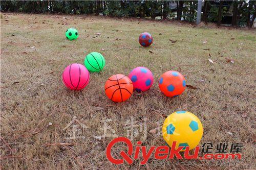 玩具籃球 廠家直銷批發(fā)兒童充氣玩具小藍(lán)球 14cm小皮球原始圖片3