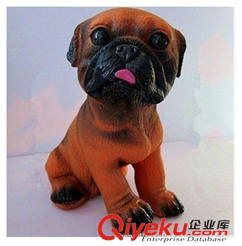 搪膠玩具 廠家直銷慘叫狗搪膠玩具地攤熱賣創(chuàng)意玩具沙皮狗原始圖片2