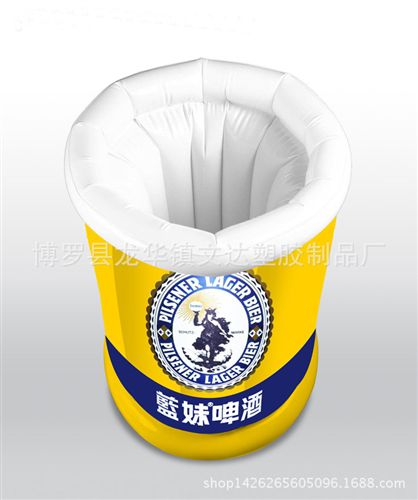 冰桶、冰夾 充氣創(chuàng)意冰桶 充氣杯子冰桶 環(huán)保pvc冰桶 pvc充氣酒吧冰桶原始圖片2