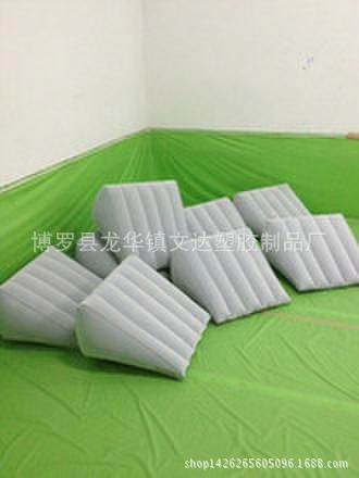 頭枕、腰墊 供應(yīng)充氣PVC床上靠墊 三角形坐墊 三角形枕頭 6P環(huán)保md來圖定制