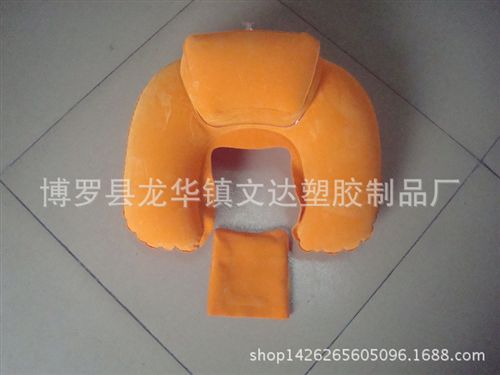 充氣旅行枕 旅行枕U型 充氣枕頭植絨 午睡枕 旅游枕 航空枕充氣　款式多樣原始圖片2