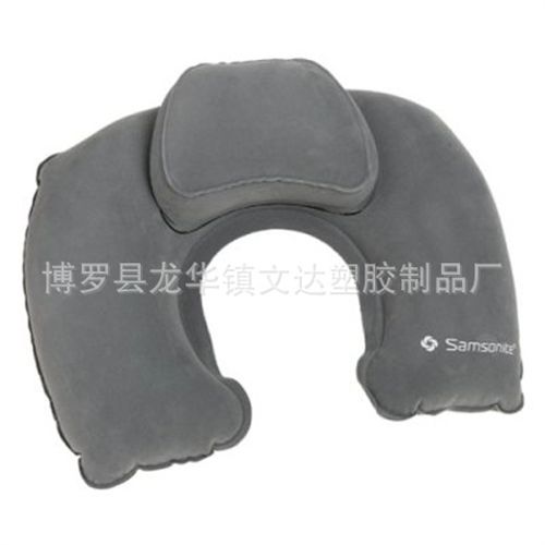 充氣旅行枕 旅行枕U型 充氣枕頭植絨 午睡枕 旅游枕 航空枕充氣　款式多樣原始圖片3