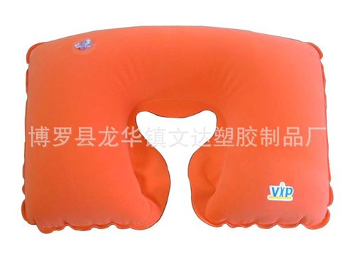 充氣旅行枕 A188T 舒服實(shí)用U型充氣枕 旅行保健枕 航空枕頭 植絨護(hù)頸枕原始圖片2