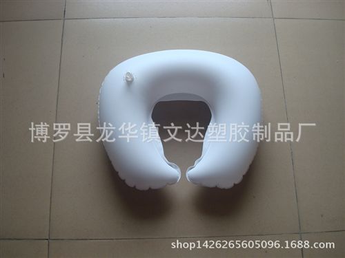 充氣旅行枕 A188T 舒服實(shí)用U型充氣枕 旅行保健枕 航空枕頭 植絨護(hù)頸枕