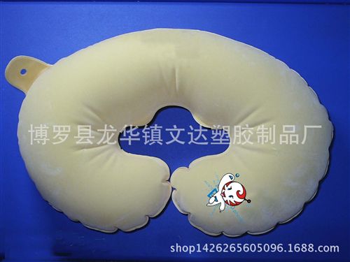 U型枕 供應(yīng)PVC充氣音樂(lè)枕頭，充氣U型枕,廣告禮品,玩具