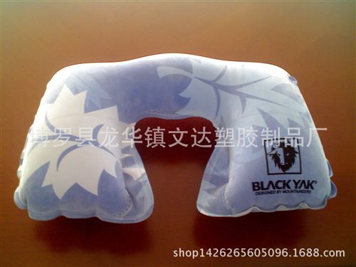 U型枕 廠家直銷充氣旅行枕頭 充氣U型枕 充氣植絨U型枕 充氣植絨原始圖片2