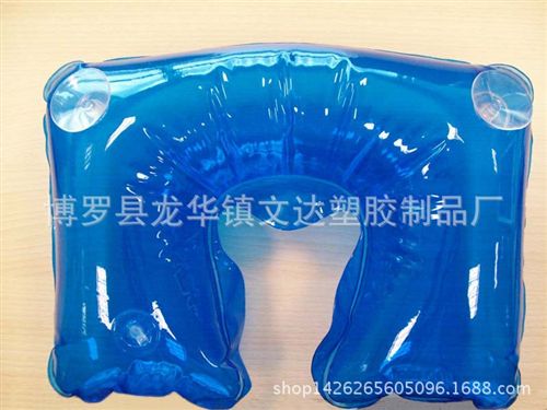 U型枕 供應(yīng)PVC充氣音樂(lè)枕頭，充氣U型枕,廣告禮品,玩具原始圖片2