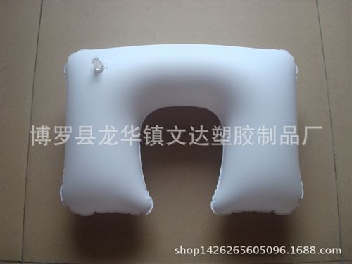 U型枕 供應(yīng)PVC充氣音樂(lè)枕頭，充氣U型枕,廣告禮品,玩具原始圖片3