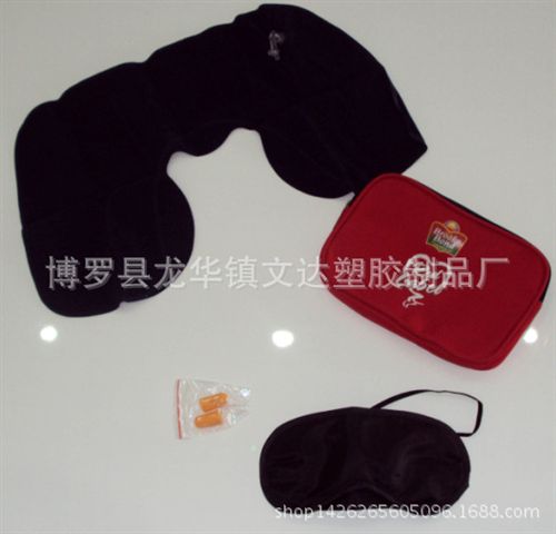 U型枕 戶外露營自動充氣枕頭 旅行家用充氣睡枕 野營睡袋枕頭 靠枕原始圖片2