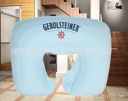 U型枕 pvc植絨充氣枕頭 u型旅行枕 護(hù)頸保健枕 午睡航空枕原始圖片2