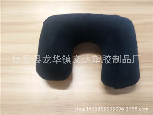 U型枕 廠家供應(yīng)超柔剪毛絨充氣枕 u型頸枕 飛機枕原始圖片2