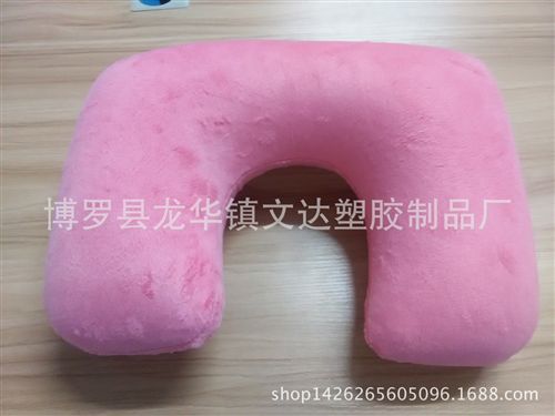 U型枕 廠家供應(yīng)超柔剪毛絨充氣枕 u型頸枕 飛機枕原始圖片3