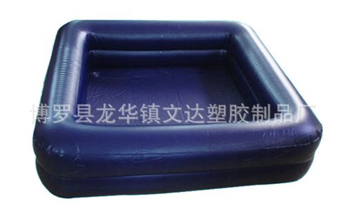 游泳池 大型家庭 成人嬰幼兒充氣三環(huán)印花長(zhǎng)方游泳池 戲水池原始圖片3