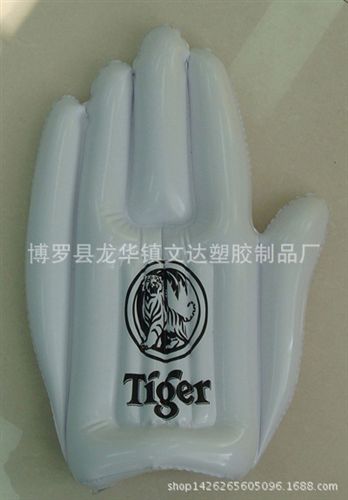 助威道具 熱銷PVC充氣手掌 吹氣單指手掌 助威手掌 充氣廣告手掌 禮原始圖片2