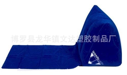 坐墊、沙發墊 PVC充氣三角墊，健身充氣三角墊，PVC植絨充氣三角靠墊原始圖片2
