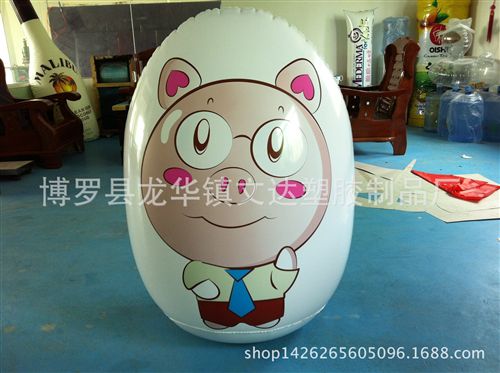 卡通氣模玩具 動物充氣玩具.廠家供應PVC充氣91CM大號不倒翁.充氣玩具充氣原始圖片3