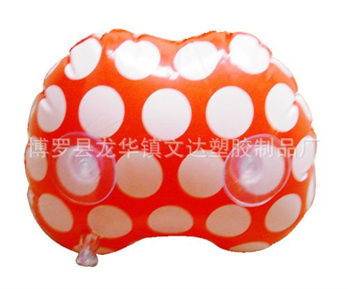 充氣沙發 批發戶外露營加厚植絨長形充氣枕午睡枕靠腰枕頭靠墊方型枕長方