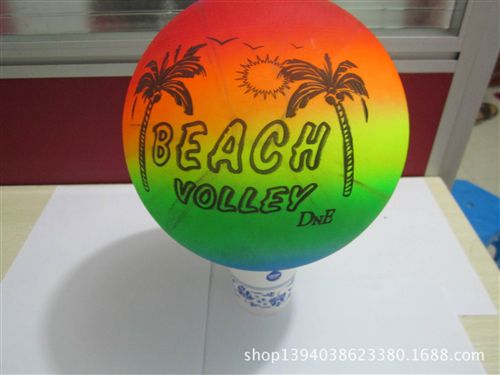 PVC球類 廠家直銷 pvc彩虹沙灘排球 質量保證 夏季熱銷