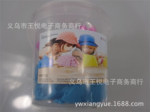 DIY益智沙子 義烏廠家直銷DIY益智兒童玩具沙子 300克沙子+6個配件套裝