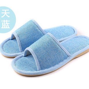 秋冬拖鞋 春秋亞麻拖鞋牛筋底防滑地板拖家居室內(nèi)拖鞋情侶夏季拖鞋居家