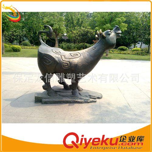 工程案例 保定廠家定制 城市園林景觀金雞雕塑擺件 大型戶外銅鑄動物雕塑