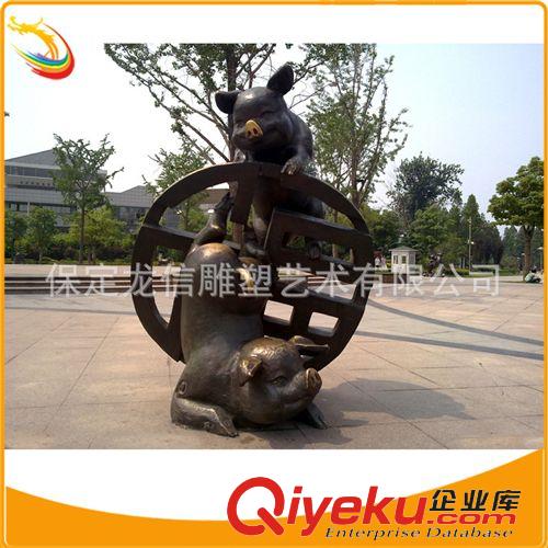 工程案例 城市銅雕塑  供應園林鑄銅雕塑小品 銅獅 麒麟城市街頭鑄銅雕塑