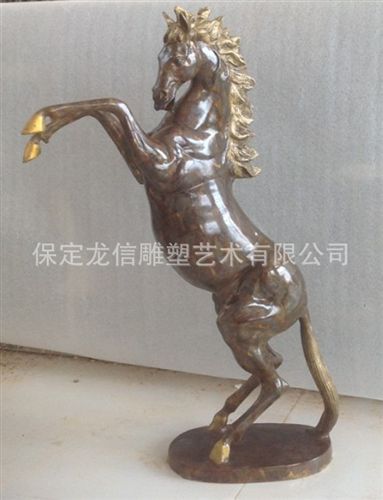 金屬工藝品 廠家直銷銅雕擺件站馬  銅雕工藝品擺件站馬熱銷原始圖片2