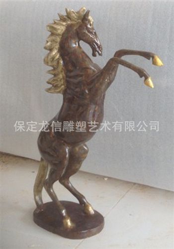 金屬工藝品 廠家直銷銅雕擺件站馬  銅雕工藝品擺件站馬熱銷原始圖片3