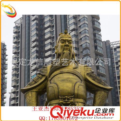 佛教雕塑 唐縣工廠供鑄銅關(guān)公雕塑 站相關(guān)公 純銅雕塑  九龍關(guān)公人物雕塑原始圖片3