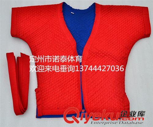 武術散打及護具 廠家直銷 出口品質(zhì) 比賽表演用品 加厚 紅藍兩面 摔跤衣