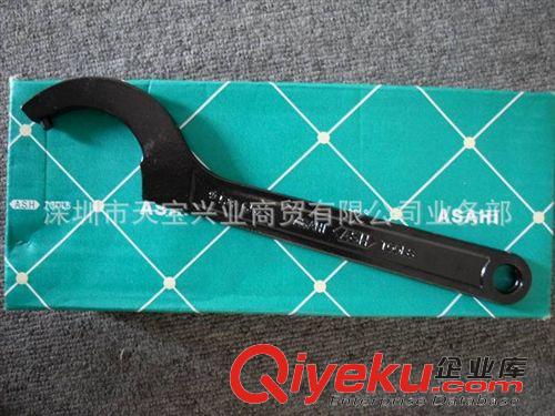日本 ASAHI 彎頭 鉤型 特殊 扳手 供應ASAHI五金工具25-115mm圓柱銷型勾扳手側面孔圓螺母鉤形扳手原始圖片3