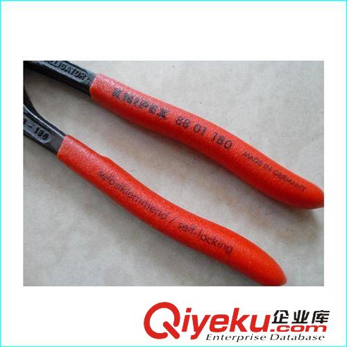 德國(guó) KNIPEX 工具 德國(guó)進(jìn)口工具 KNIPEX鉗子 8801180紅色7寸加硬鉗嘴 輕巧型水泵鉗