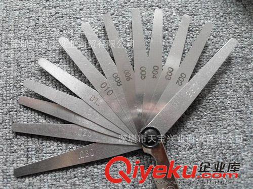 德国 JUKO 间隙尺 塞尺 牙规 Joku德国工具塞规 0.05-1mm 公制塞尺 13片量规尺 铁质打磨气门尺