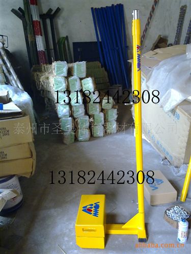 羽毛球系列 鑄鐵移動式羽毛球柱(新款、出口產品）