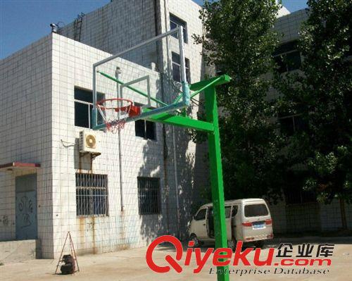 運動場館,場地 威之杰體育,籃球架--固定式T型單臂籃球架,地埋方管籃球架原始圖片2